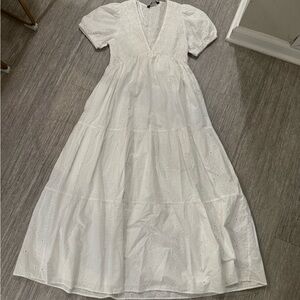 Zara long white dress